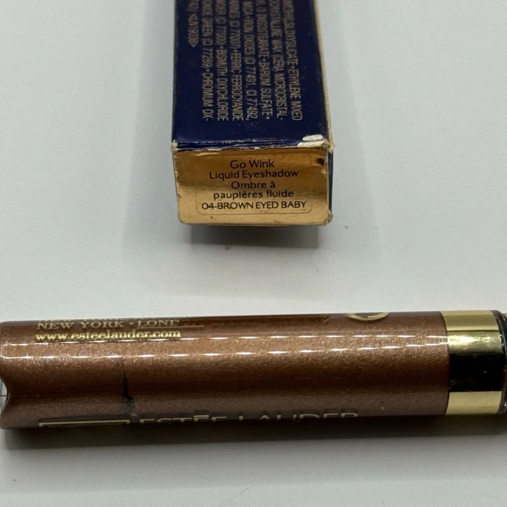 NOS NIB Estée Lauder‎ Go Wink Liquid Eyeshadow #04 Brown Eyed Baby .11fl oz